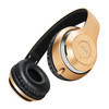 Bluetooth Wireless Headphones for iPhone Samsung, Black Gold