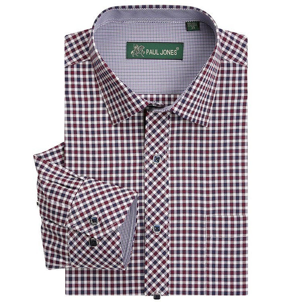 High Quality Men's Classic Plaid Shirt Long Sleeve Dress Shirt Men Business Formal Shirts Mens Clothing Camisa Masculina