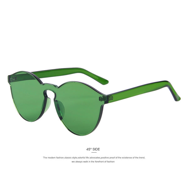MERRY'S Fashion Women Sunglasses Cat Eye Shades Luxury Brand Designer Sun Glasses Integrated Eyewear Candy Color UV400