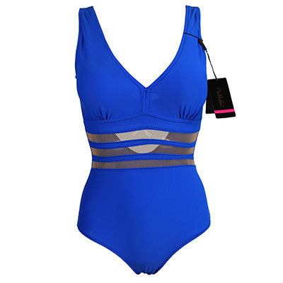 New One Piece Swimsuit Padded Mesh