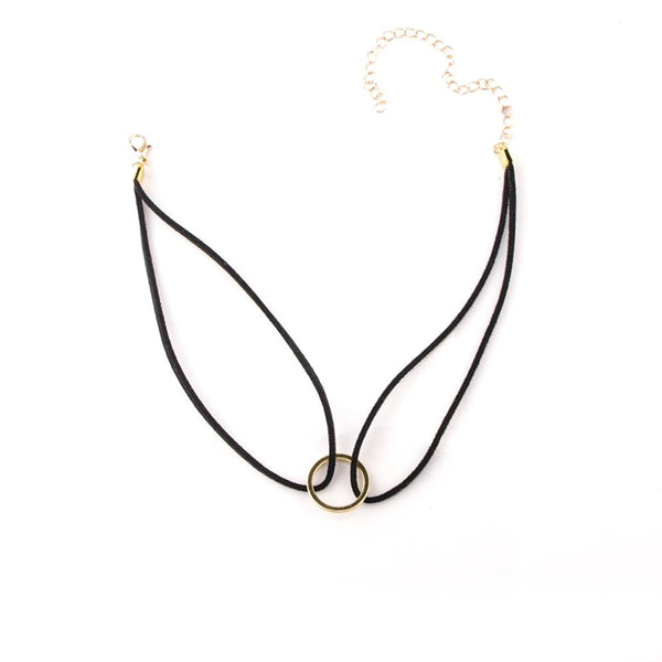 Black Velvet Rope Necklace