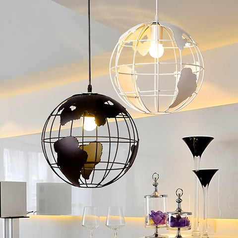 Creative Arts Cafe Bar restaurant bedroom hallway lamp Scandinavian modern minimalist single-head pendant light with Earth