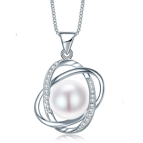 Top Quality 925 Natural Pearl pendant Necklace