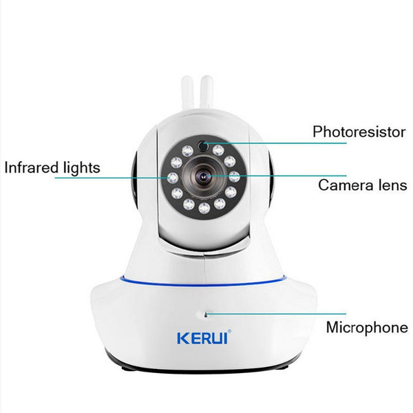 Wireless Wifi 720P IP Camera and Security Alarm System