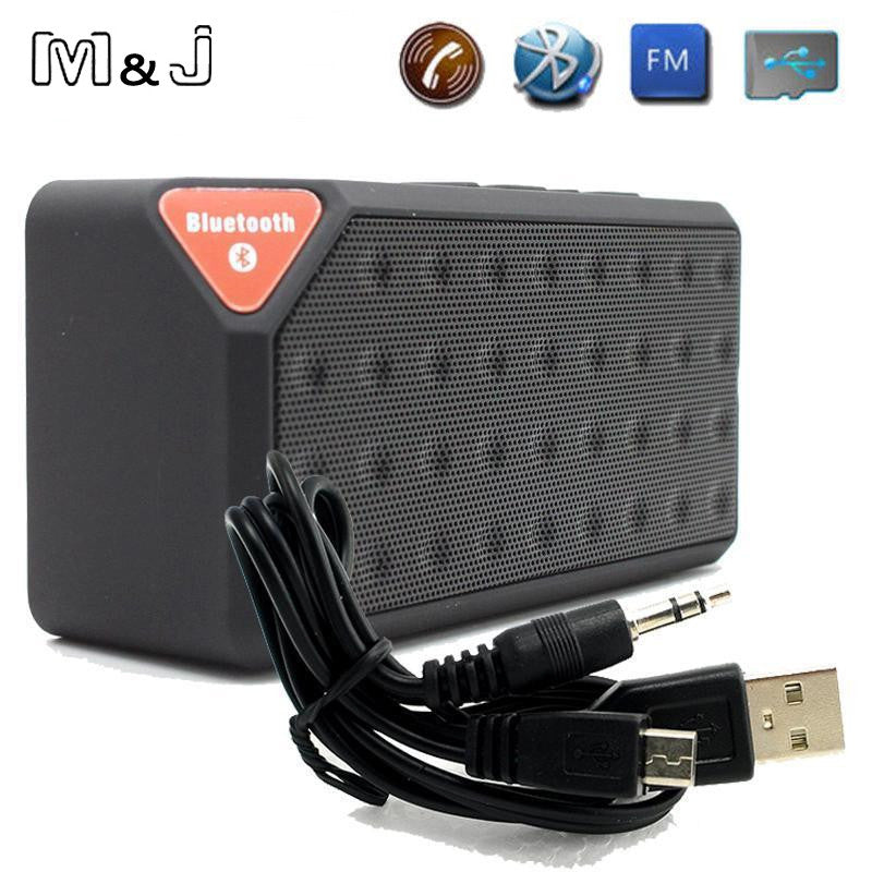 M&J Bluetooth Speaker X3 Jambox Style TF USB FM Wireless Portable Sound Box Subwoofer Loudspeakers with Mic caixa de som