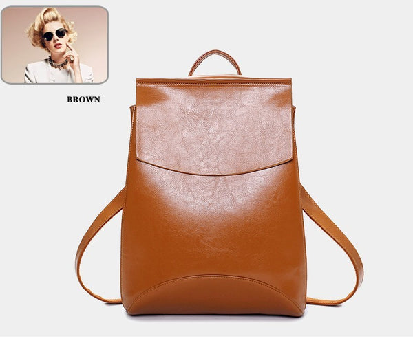 Women's Fashion Leather Backpacks
