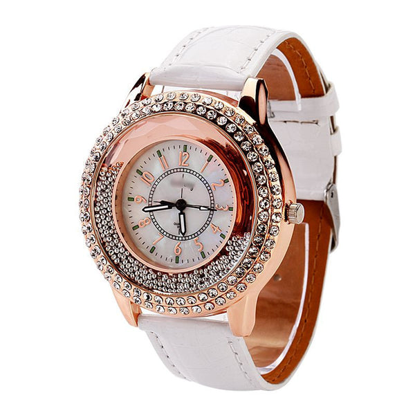 Crystal Rhinestone Quartz Wristwatch