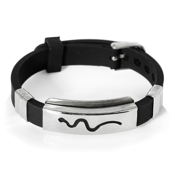 Jewelry Stainless Steel Silicone Bracelets