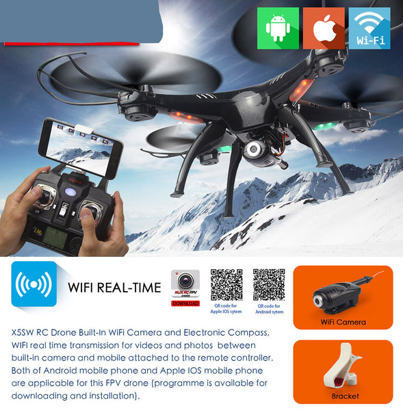 RC Quadcopter Drone With WIFI Camera HD 2.4G