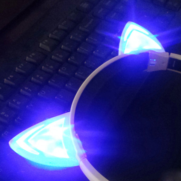 Glowing Cat Ears Headphones