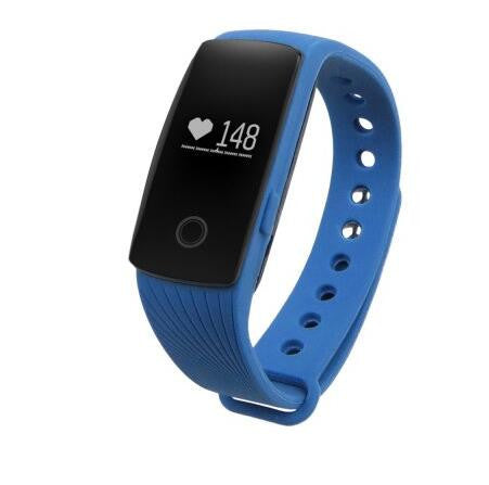 Bluetooth Heart Rate Monitor Smart Band Blue